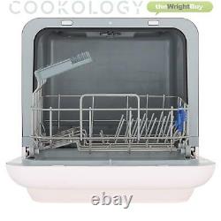 Cookology MCDW2PNK Mini Table Top Dishwasher, 2 Places in Pink