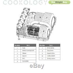 Cookology TCD6BK Black Touch Control Compact Table Top Dishwasher, 6 places