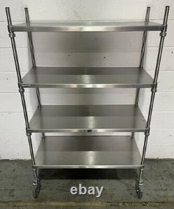 Craven Firmashelf Stainless Steel Shelf Unit On Wheels 915 MM Wide £140 + Vat