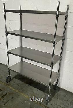 Craven Firmashelf Stainless Steel Shelf Unit On Wheels 915 MM Wide £140 + Vat