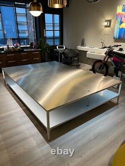 Custom Made Stainless Steel Large Low Table for Retail / Display / Restaurant /