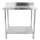Diaminox Stainless Steel 90cm Prep Table With Upstand And Under Shelf Diaminox