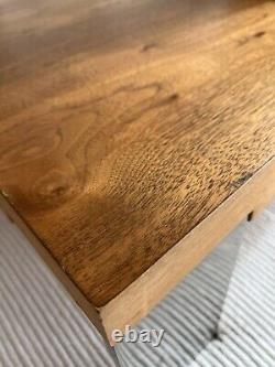 Dwell coffee table 100 x 100 x 23cm walnut and stainless steel