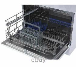 ESSENTIALS CUE CDWTT20 Table Top Dishwasher 6 Place Quick Wash White Currys