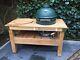 Extra Large English Oak Big Green Egg Barbecue Table Made To Order Any Size