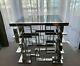 Eichholtz Spectre Side Table Polished Stainless Steel And Black Granite Top