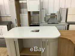 Ex display NEW Matt grey door, island inc granite/stone worktops+solid table