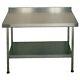 F20620z Stainless Steel Wall Table With Upstand 900x 600x 650mm