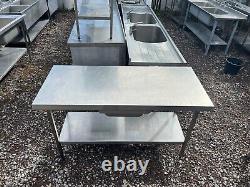 FRANKE S/S Commercial Prep Table with Drawer (150cm) Read Description Re Delivery