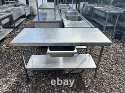 FRANKE S/S Commercial Prep Table with Drawer (150cm) Read Description Re Delivery