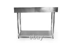 FULL Stainless Steel Wall Table For Restaurant Kitchens 1200mm x 600mm x 900mm