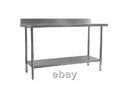 FULL Stainless Steel Wall Table For Restaurant Kitchens 1200mm x 600mm x 900mm