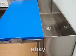Fish Mongers Filleting Cutting Tub Table Bench Table Stainless Steel Fishing