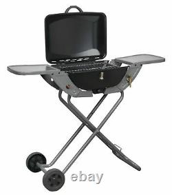 Folding Gas Barbecue Combo BBQ Trolley Portable Picnic Table Top Stove
