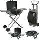 Folding Gas Barbecue Combo Bbq Trolley Portable Picnic Table Top Stove New