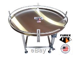 Furex 48 Dia. Stainless Steel Accumulating Rotary Table