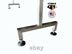 Furex Stainless Steel 10' x 7.5 Inline Conveyor with Plastic Table Top Belt