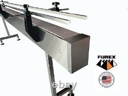 Furex Stainless Steel 6' x 4 Inline Conveyor with Plastic Table Top Belt