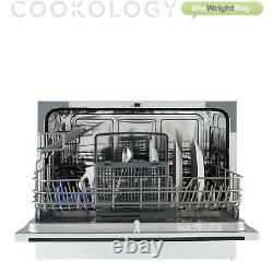 GRADED Cookology CTTD6SL Freestanding Table Top Dishwasher, 6 Places