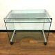 Gallotti & Radice'movie' Glass And Stainless Steel Office Desk Rrp £1600+