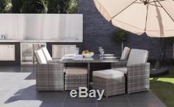 Garden Furniture Set Chairs Sofa Rattan Cube Table New Model 2019 Patio Sale