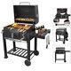 Garden Outdoor Charcoal Trolley Bbq Barbecue Cooking Food Anthracite Grill Wheel