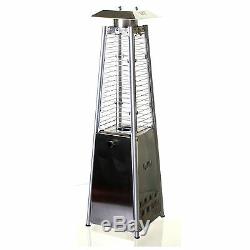Garden Table Top Patio Heater Stainless Steel Pyramid Outdoor Gas Powered 3KW