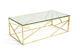 Glass, Stainless Steel Metal Coffee, Console, Side Lamp Table. Modern, Shiny, Gold