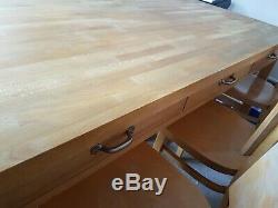 Habitat Beech Dining Table And 8 Chairs
