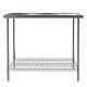 Heavy Duty Kitchen Stainless Steel Table Prep Work Bench Commercial Catering Use