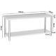 Heavy Duty Stainless Steel Catering Work Bench Kitchen Top Food Prep Table 2tier