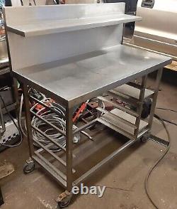 Heavy Duty Stainless Steel Commercial Bakery Food Preparation Table / Trolley