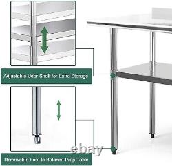 Heavy-Duty Stainless Steel Table 900x600x850mm Perfect for Restaurant Kitchens