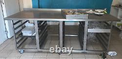Heavy Duty Table Prep Stainless Steel 240cm Catering Restraunt/ Commercial