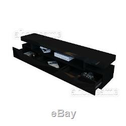 High Gloss 3 Drawer RGB LED TV Stand Table Television Cabinet Entertainment Unit