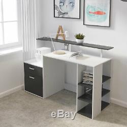 Home Office Computer Desk with Drawers Study Desk Workstation PC Laptop Table