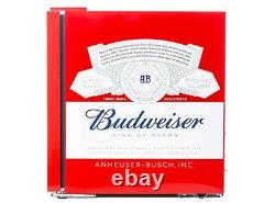 Husky Red Budweiser 46 Litre Mini Table Top Fridge Drinks Can Beer Drink Cooler