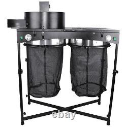 Hydroponics Grow Tent Twin 18-inch Powered Table Trimmer Rotation Drum