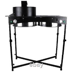 Hydroponics Grow Tent Twin 18-inch Powered Table Trimmer Rotation Drum