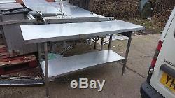 Industrial Commercial Stainless Steel Kitchen Food Prep Shelf Work Table Bench