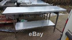 Industrial Commercial Stainless Steel Kitchen Food Prep Shelf Work Table Bench