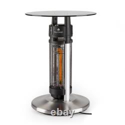 Infrared Heater Patio Space IR Sensor Glass Table Carbon LED Light Outdoor 1200W