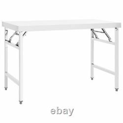 Kitchen Folding Work Table 120x60x80 Stainless Steel X4O3