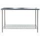 Kitchen Utility Table Stainless Steel Platform Operating Table Workstation Bench