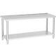 Kitchen Work Bench Catering Table 72x24 Commercial Stainless Steel 6x2ft Sturdy