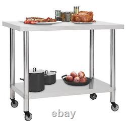 Kitchen Work Table with 100x45x85 Stainless Steel N9N2