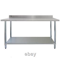 KuKoo 5FT Commercial Stainless Steel Kitchen Prep Work Bench Catering Table