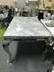 Large Heavy 1.8m Grey Marble Top Dining Table Only. 180cm Stainless Steel Chrome