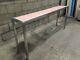 Large Marble And Stainless Steel Designer Console Table