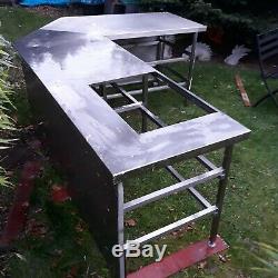 Large Stainless Steel Table Commercial Kitchen Catering Heavy Duty